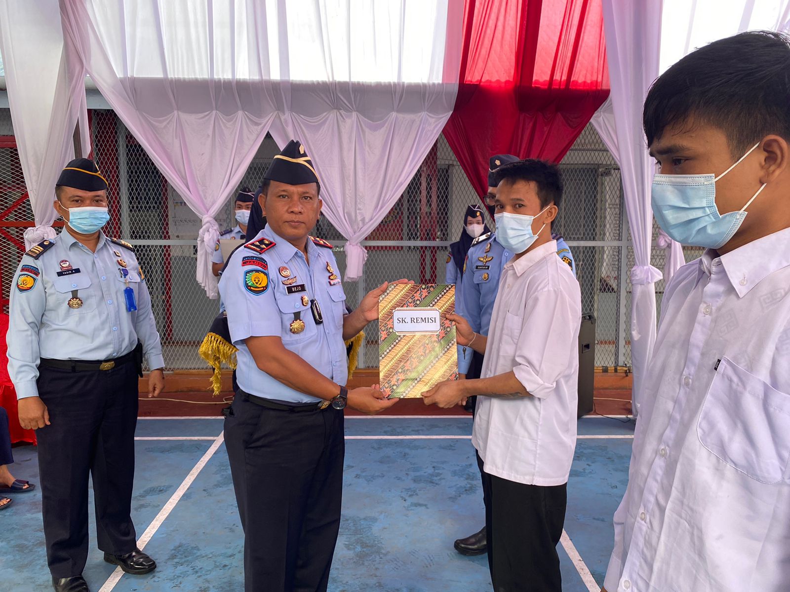 Napi Lapas Teluk Kuantan Terima Remisi Khusus Natal 2021