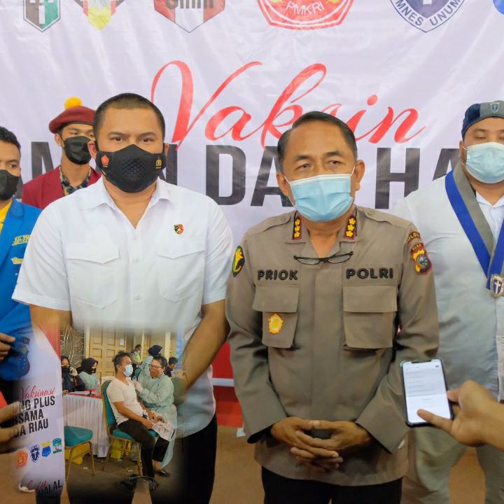 Polda Riau Gandeng Organisasi Kemahasiswaan, Gelar Vaksinasi di Kampus UIN Suska