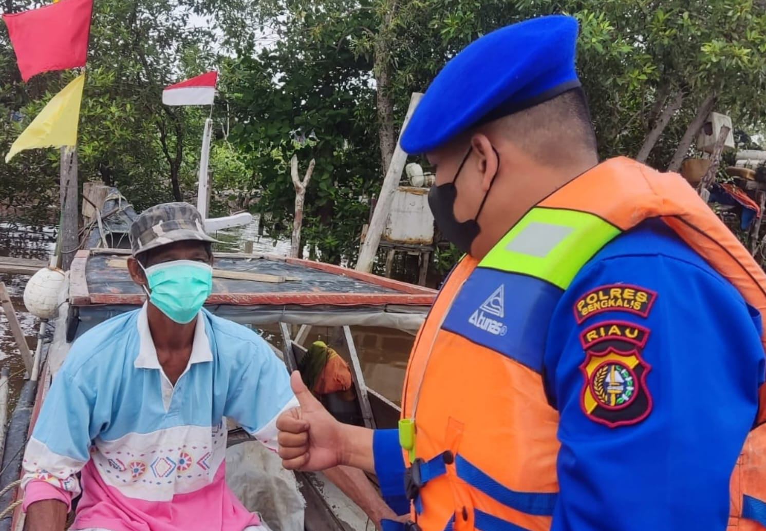 Polairud Polres Bengkalis Lakukan Patroli Perairan