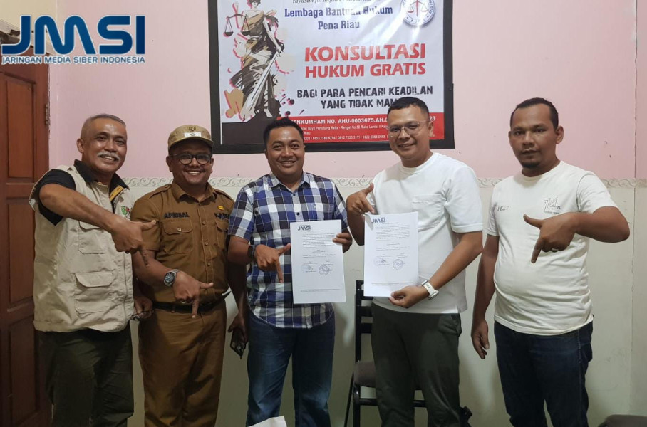 Penandatanganan MoU APDESI Inhu Dengan JMSI, Penguatan Promosi Potensi Desa se-Inhu
