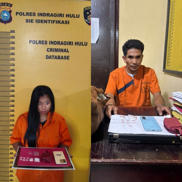 Sebulan Tinggal Bersama, Pasangan Ilegal Ini Diringkus Polsek Peranap, Ini Kasusnya
