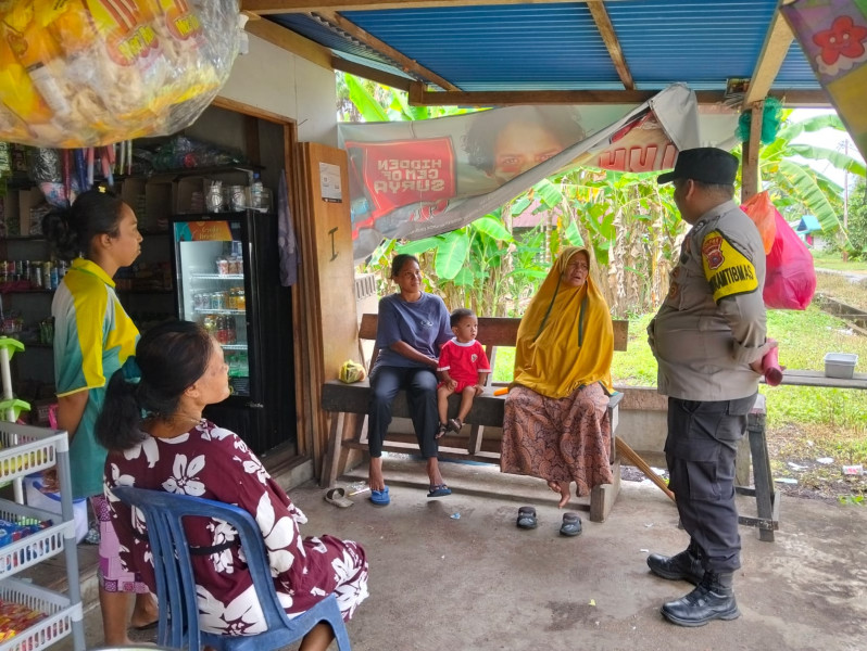 Brigadir Ichsan Ajak Masyarakat Desa Tanjung Raja Ciptakan Pilkada Damai 2024