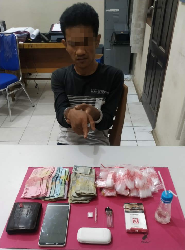 Tim Ojoloyo Resnarkoba Polres Kampar Kembali Ringkus Pengedar Shabu di Desa Bukit Ranah