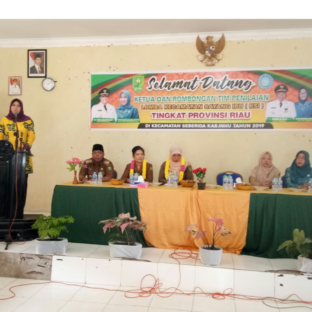 Rezita Buka Kegiatan Penilaian Lomba Kecamatan Sayang Ibu Tingkat Provinsi di Seberida
