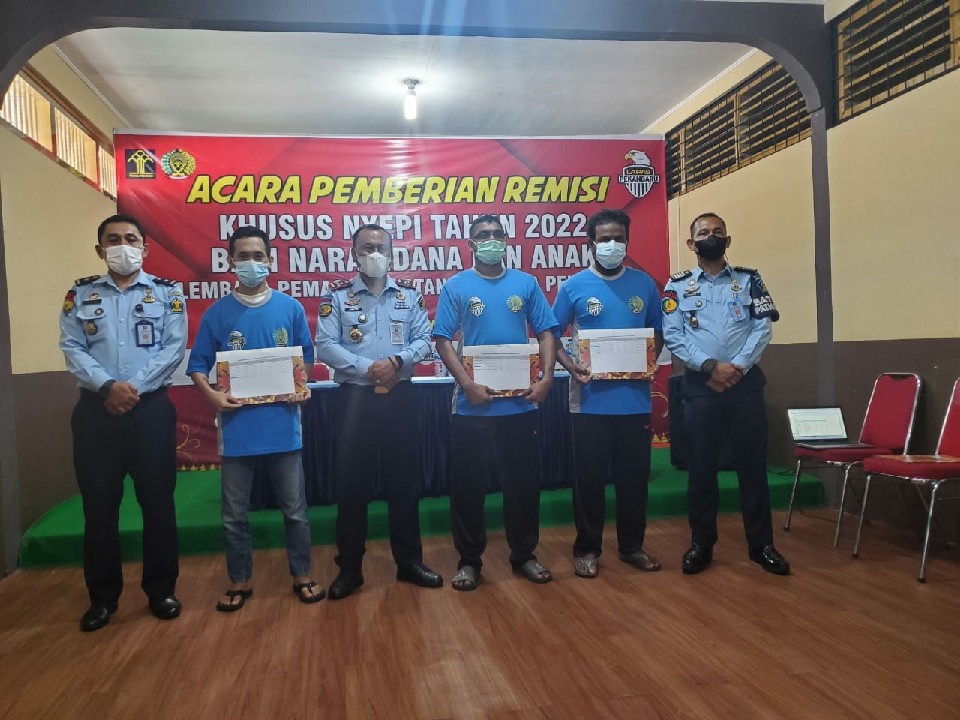 4 Warga Binaan di Riau Peroleh Remisi Hari Raya Nyepi Tahun 2022