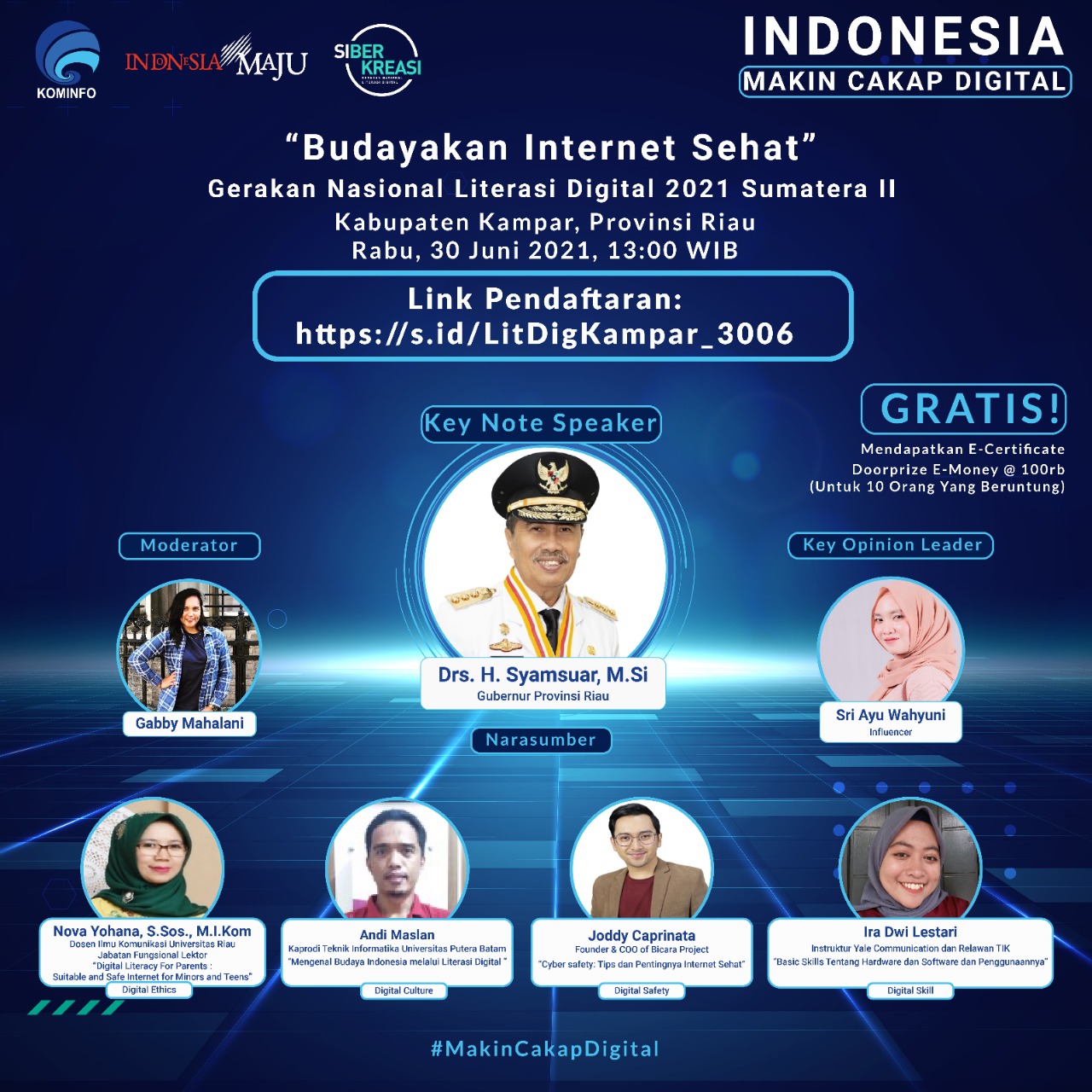 Gerakan Nasional Literasi Digital 2021, Kabupaten Kampar Provinsi Riau