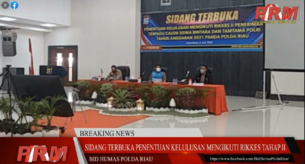 804 Calon Siswa Bintara/Tamtama TA 2021 Polda Riau, Akan Lanjut ke Tahap Pemeriksaan Kesehatan II