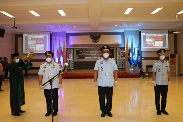 Tiga Pimpinan Tinggi Kanwil Kemenkumham Riau Berganti, Ini 4 Pesan Menkumham RI