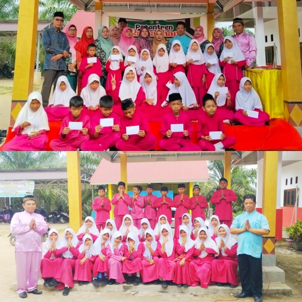 26 Anak Yatim dan Warga Kurang Mampu Terima Santunan dari Keluarga Besar SDN 018 Sei Arang