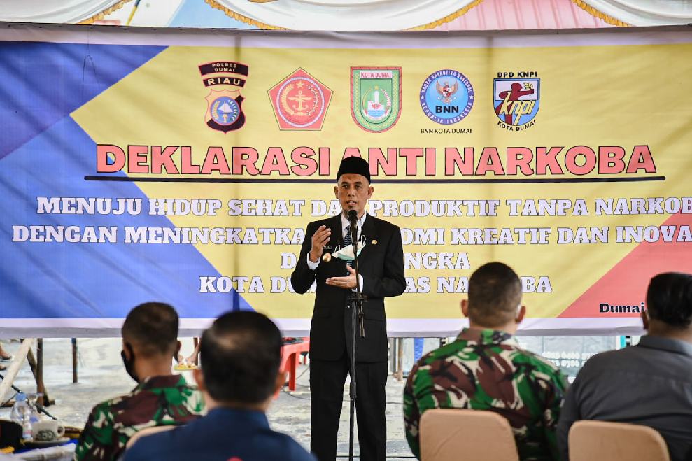 Deklarasi Anti Narkoba, Walikota Dumai: Narkoba Adalah Problem Kita Bersama 