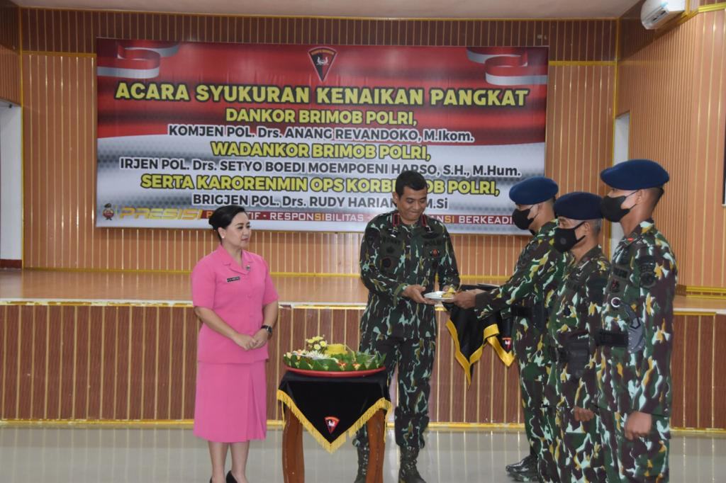 Jajaran Korps Brimob Polri Gelar Syukuran Atas Kenaikan Pangkat Dankor Brimob