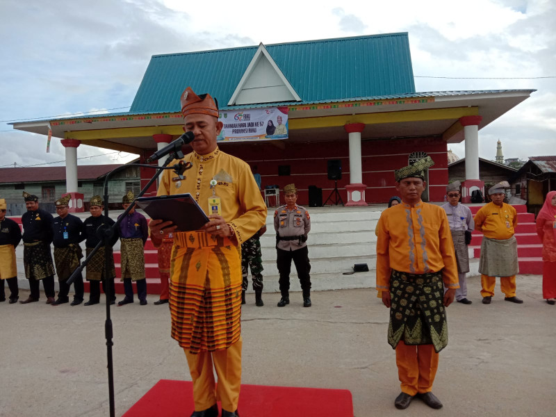Upacara Puncak HUT Ke-67 Provinsi Riau