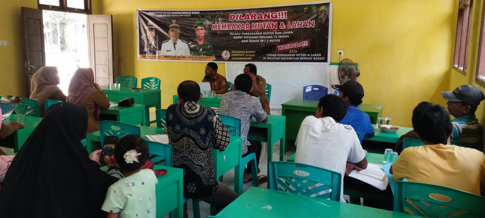 Pemerintahan Kecamatan Rengat Barat, Sosialisasi Karhutla di Desa Danau Tiga