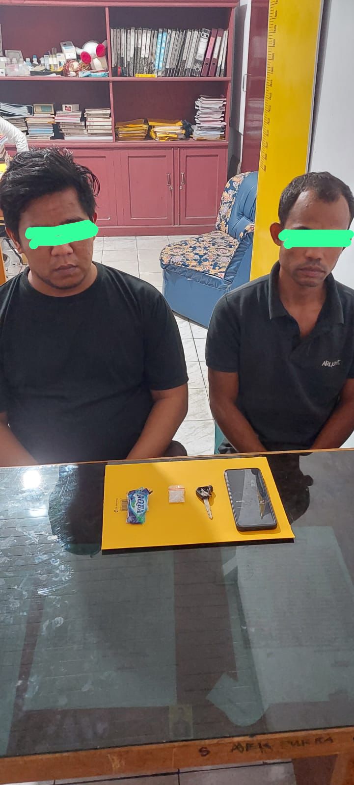 Ungkap Kasus Penyalahgunaan Narkotika Jenis Sabu, 2 Tersangka Diringkus Personil Polsek Singingi