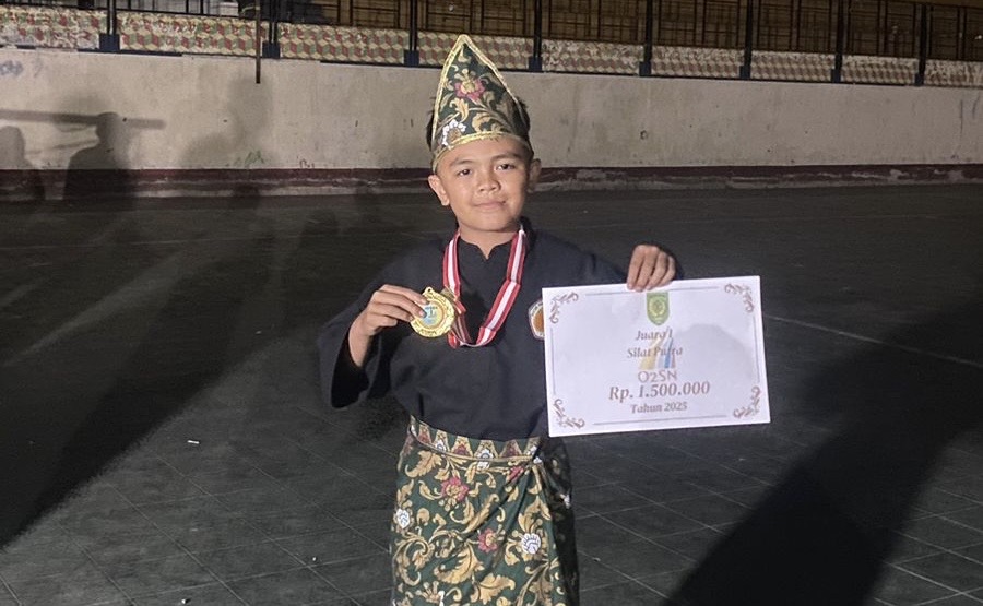 Nabiel Al Musawa Amarta Raih Juara 1 Pencak Silat Putra pada O2SN & FLS3N Tingkat SD Kabupaten Indragiri Hilir 2025