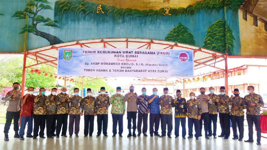 Pererat Silaturahmi dan Jalin Sinergitas, Kapolres Dumai Temu Ramah dengan FKUB