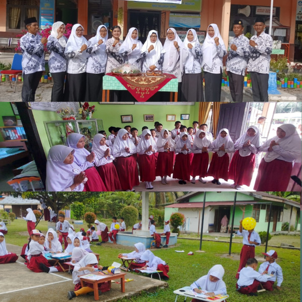 Peringati HGN dan HUT PGRI ke 79, SDN 005 Titian Resak Taja Lomba Mewarnai dan Paduan Suara