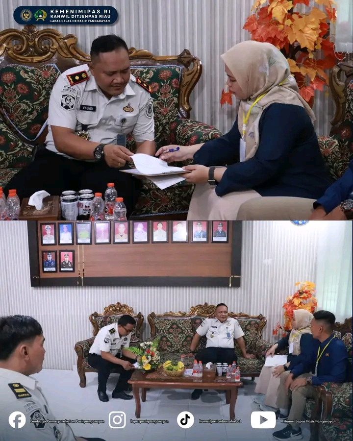 Lapas Pasir Pangaraian Terima Kunjungan KPKNL, Wartelsuspas Jadi Fokus Penilaian