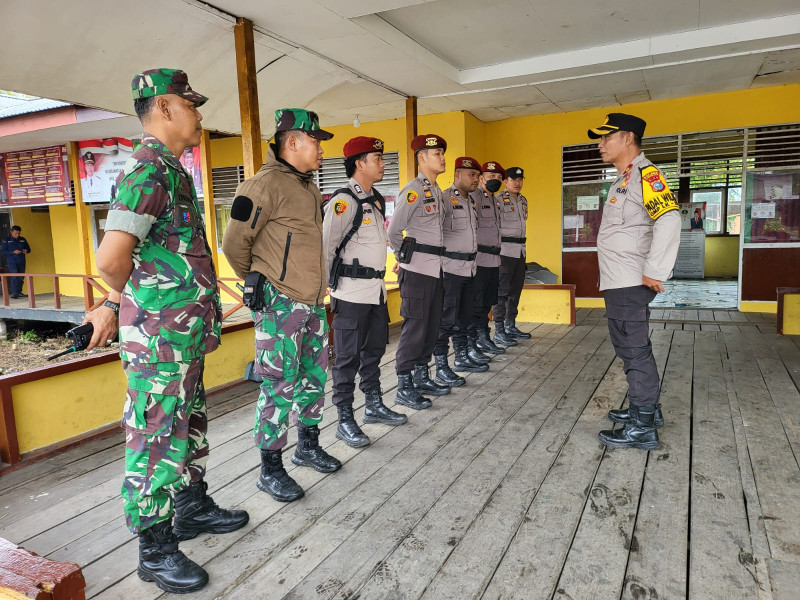 Pasca Pilkada 2024, Polsek Kateman Tingkatkan Pengamanan Gudang Logistik Pemilu