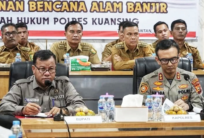 Rakor Penanganan Banjir  Bupati Kuansing Mintak Puskesmas Di Daerah Rawan Banjir Buka 24 Jam