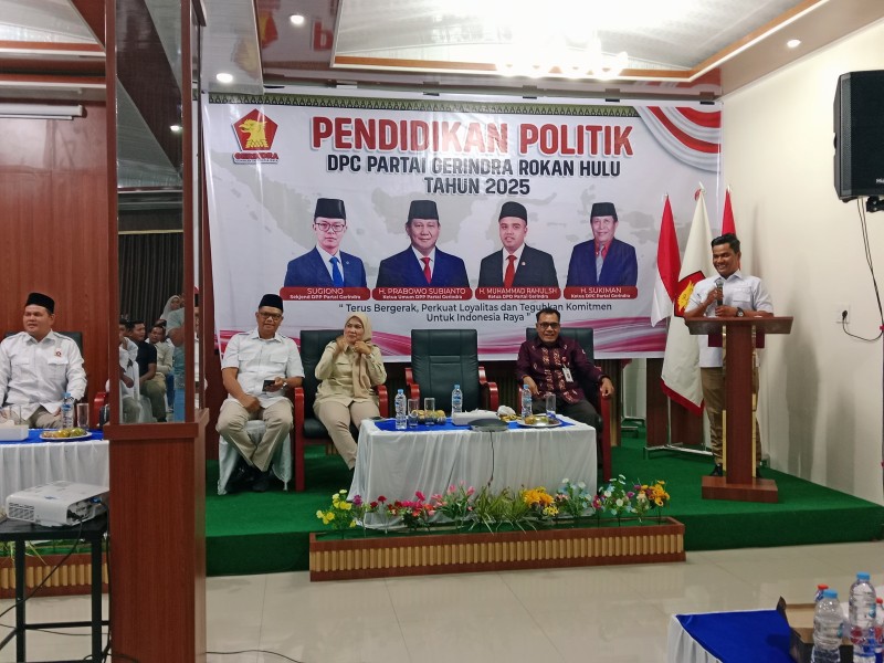 Gerindra Rohul Gelar Pendidikan Politik dan Kaderisasi 2025