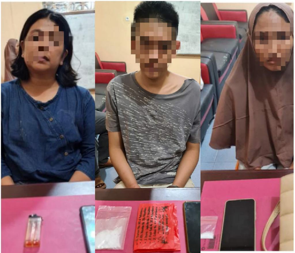 Ungkap Jaringan Narkoba, Polsek Siak Hulu Tangkap Kurir, Pengedar dan Bandar Shabu
