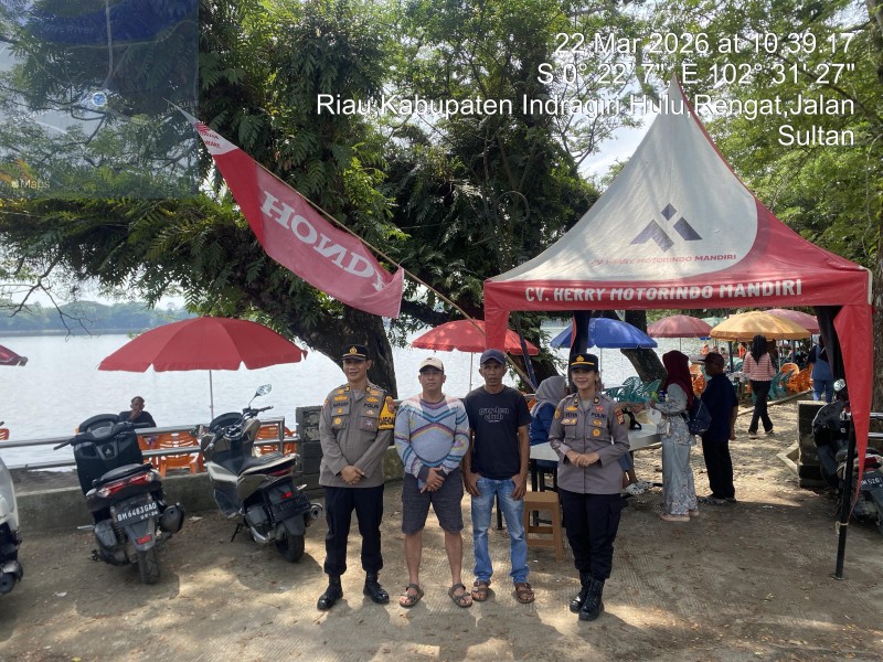 Lebaran Kedua, Polres Inhu Fokus Amankan Tempat Wisata Dan Arus Balik