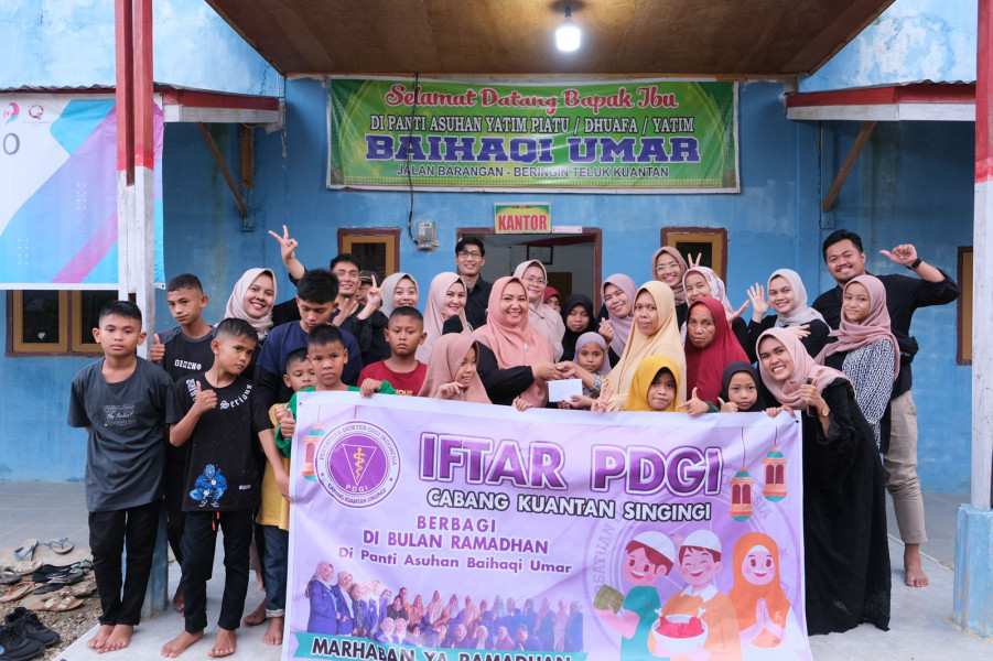 PDGI Cabang Kuansing Mempererat Silahturahmi Sesama Pengurus Maupun Panti Asuhan Baihaqi Umar Beringin Teluk