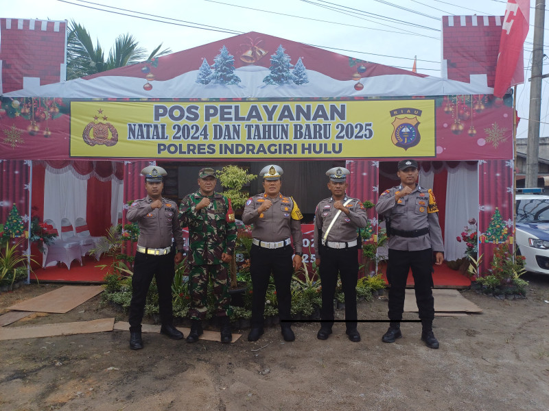 Tak Ada Istilah Hari Libur, Kasat Lantas Polres Inhu Pantau 4 Pos Nataru