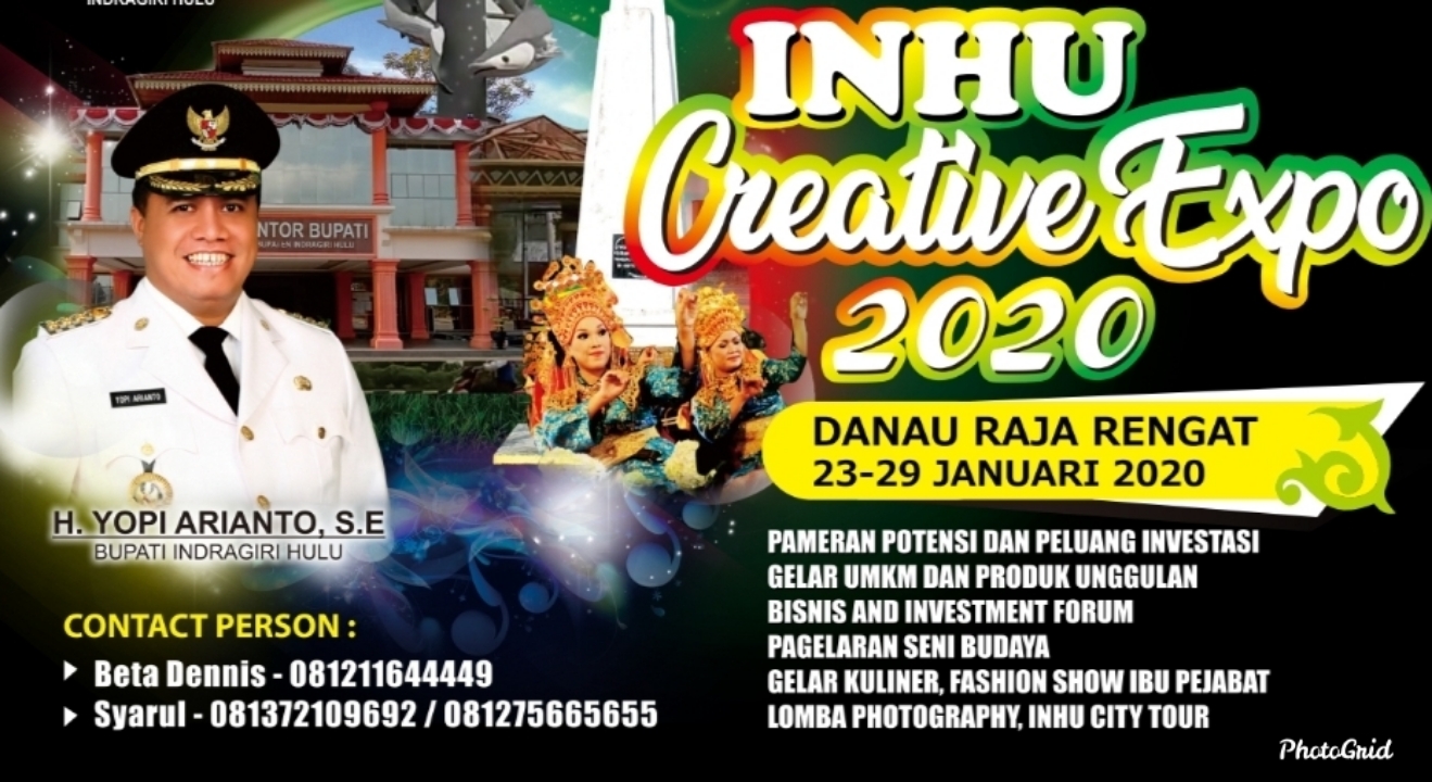 Ayo Ramaikan, Inhu Creative Expo 2020 di Danau Raja Rengat