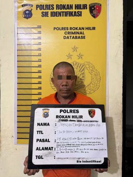 Berawal dari Pantauan Aplikasi Lancang Kuning, Polres Rohil Amankan Terduga Pelaku Karhutla