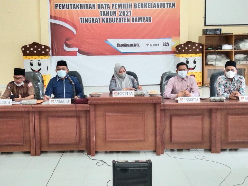 KPU Kampar Sosialisasikan Pemutakhiran Daftar Pemilih Berkelanjutan Tahun 2021