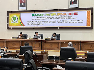 DPRD Inhil Gelar Paripurna Penyampaian Pidato Bupati tentang Ranperda APBD Inhil 2025
