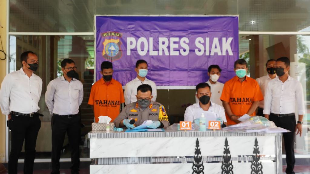Satreskrim Polres Siak Ungkap Pelaku Penipuan Ratusan Juta Rupiah
