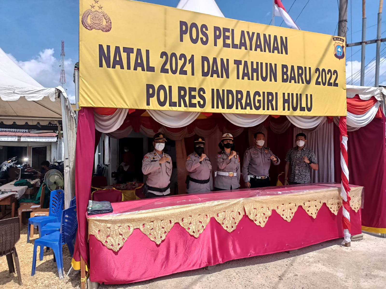 Amankan Nataru, Polres Inhu Dirikan 4 Posko, Ini Tugas dan Fungsinya
