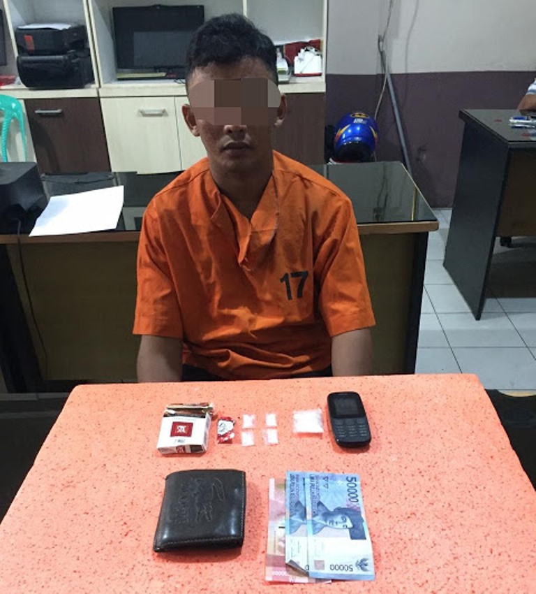 Pengedar Narkoba di Sungai Salak Tak Berkutik Saat Dibekuk Polisi