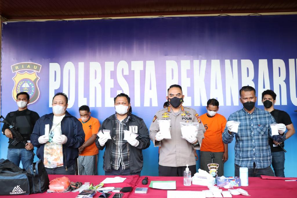 Pimpin Confrensi Pers, Kapolresta: Dari Kurir Hingga Pemilik Berhasil Diamankan
