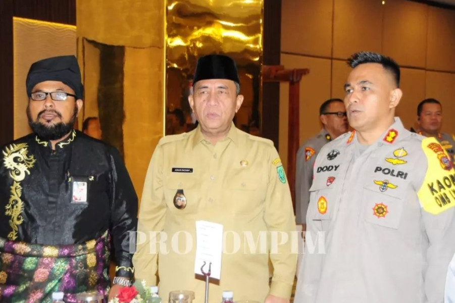 Wabup Junaidi Rachmat Hadiri Rapat Koordinasi Lintas Sektoral Pengamanan Pemilu Tahap II tahun 2023-2024