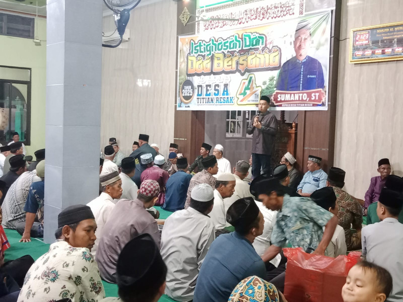 Harlah Desa Titian Resak yang Ke-44, Pemdes Gelar Istighosah dan Doa Bersama